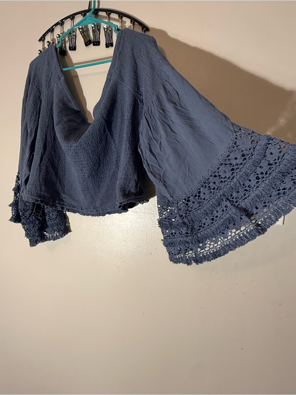 Torrid Festi Crop top with Bell sleeves